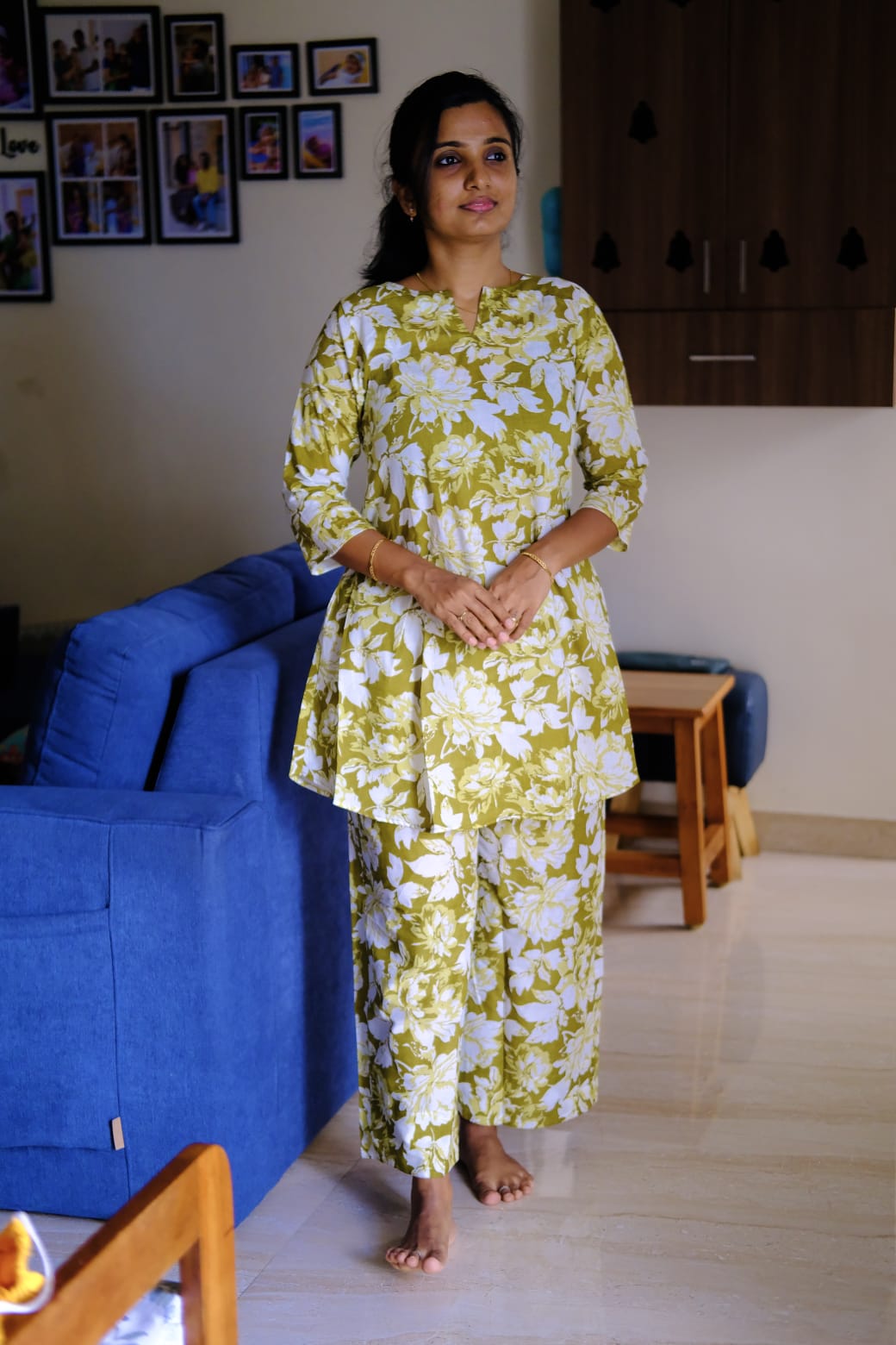 Heera - Green Night Suit