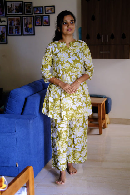 Heera - Green Night Suit