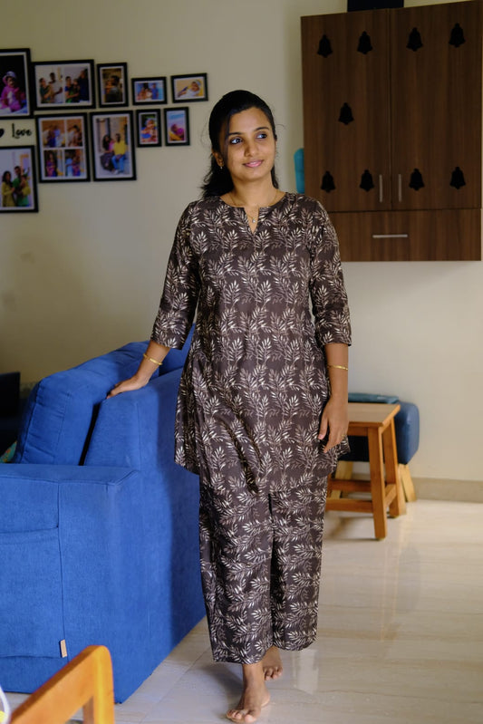 Heera - Brown Night Suit