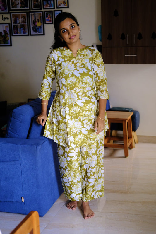 Heera - Green Night Suit