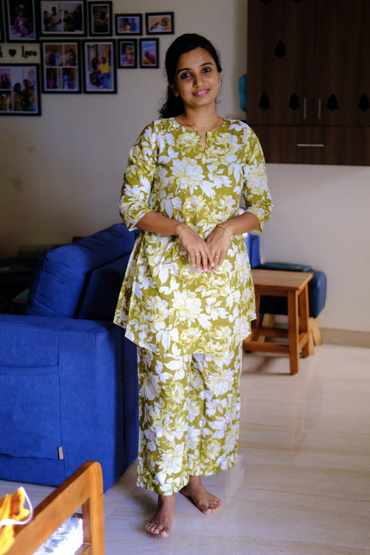 Heera - Green Night Suit