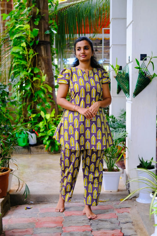 Heera - Grey Night Suit