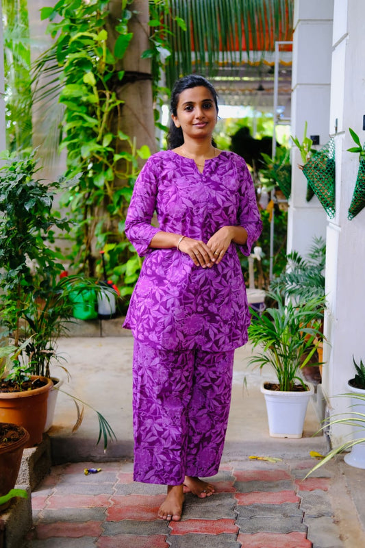 Heera - Violet Night Suit