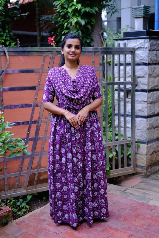 Kaveri - Purple Maxi Nighty