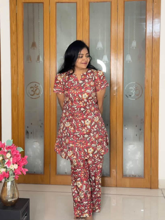 Heera - Persian Floral Night Suit