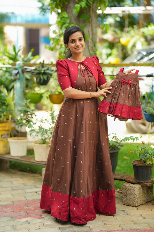 Festive Mom & Mini Combo Pleated Up Festive Mom & Mini Combo Pleated Up