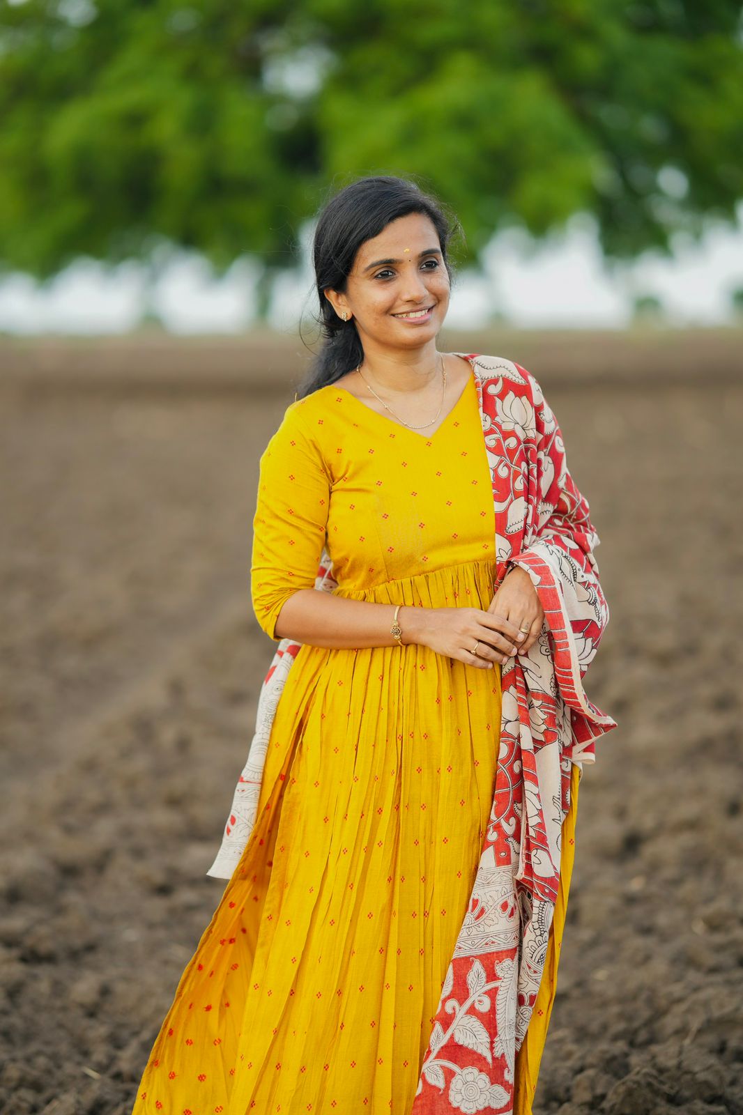 Krupali - 3Pcs Yellow Kurta Set