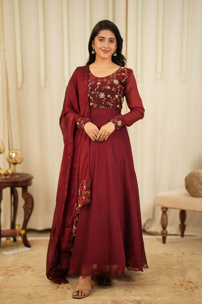 Jhansi - Maxi Dress with Dupatta