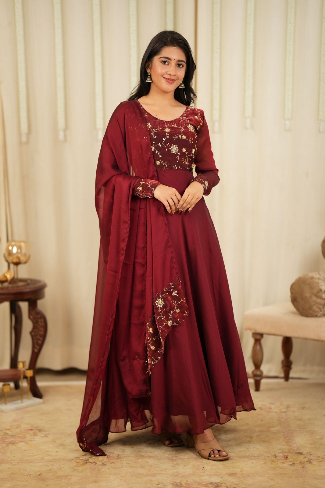 Jhansi - Maxi Dress with Dupatta