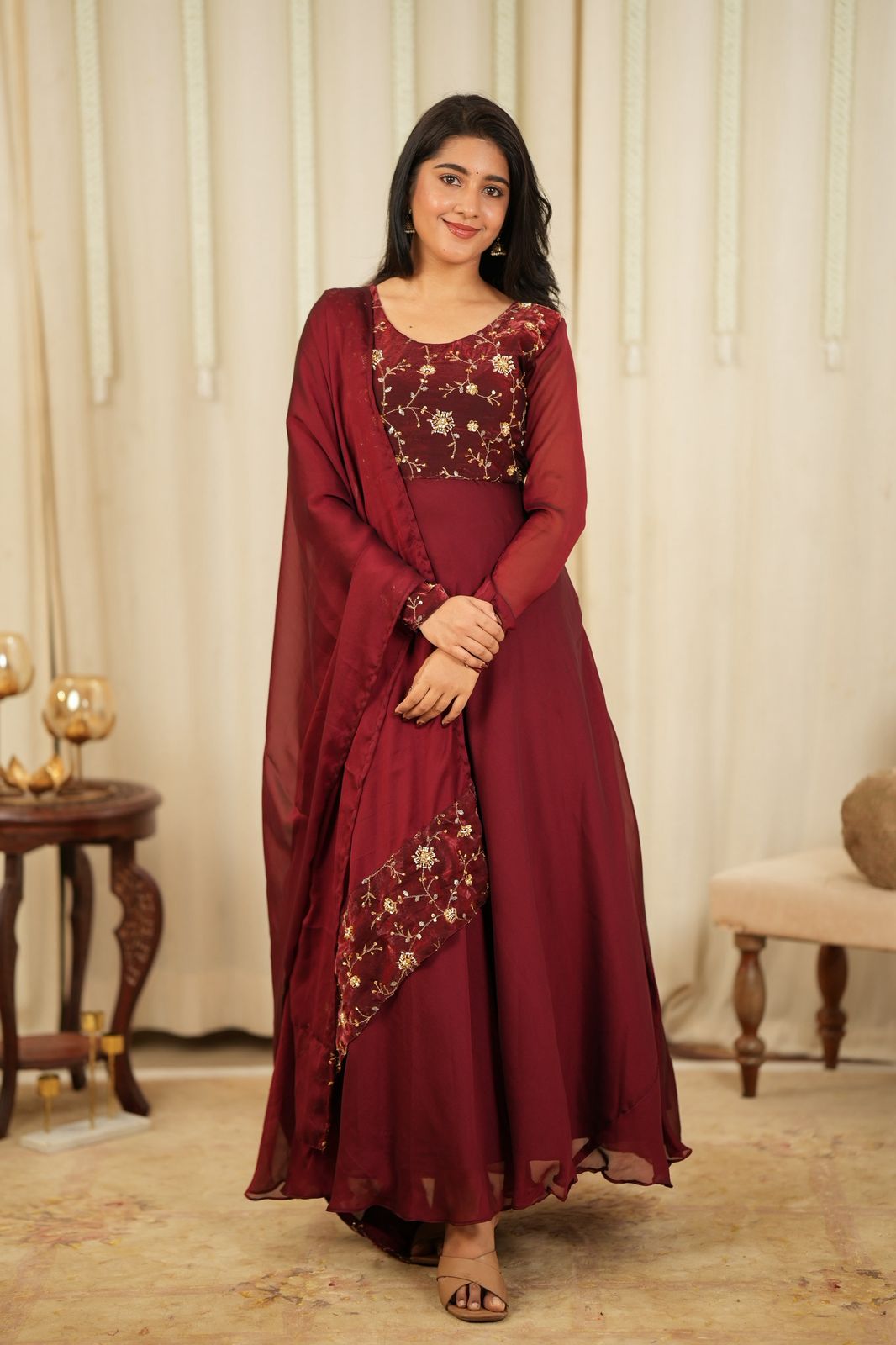 Jhansi - Maxi Dress with Dupatta