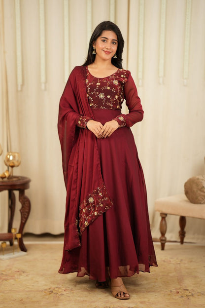 Jhansi - Maxi Dress with Dupatta