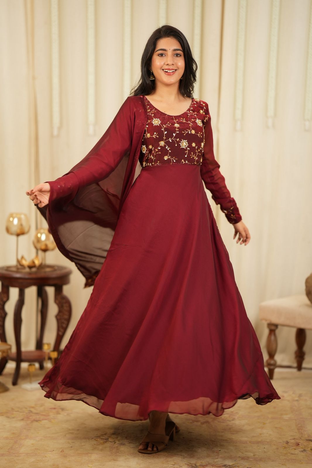 Jhansi - Maxi Dress with Dupatta