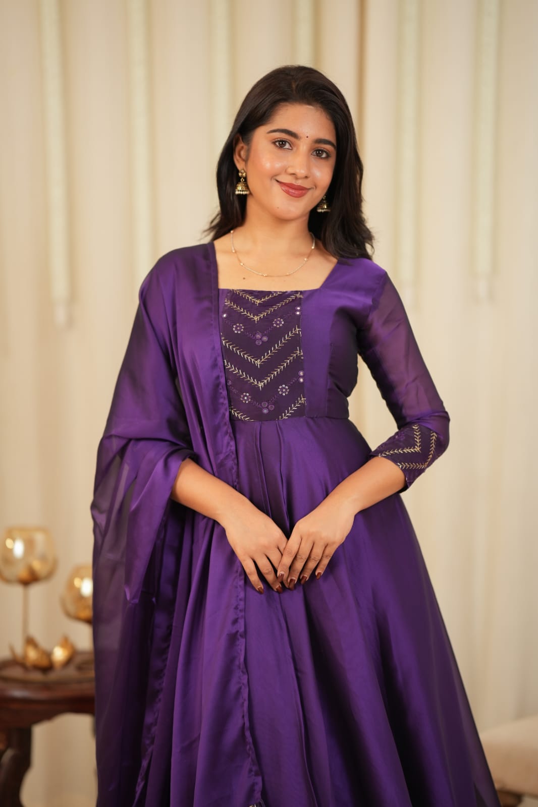 Bindhu - Maxi Dress with Dupatta