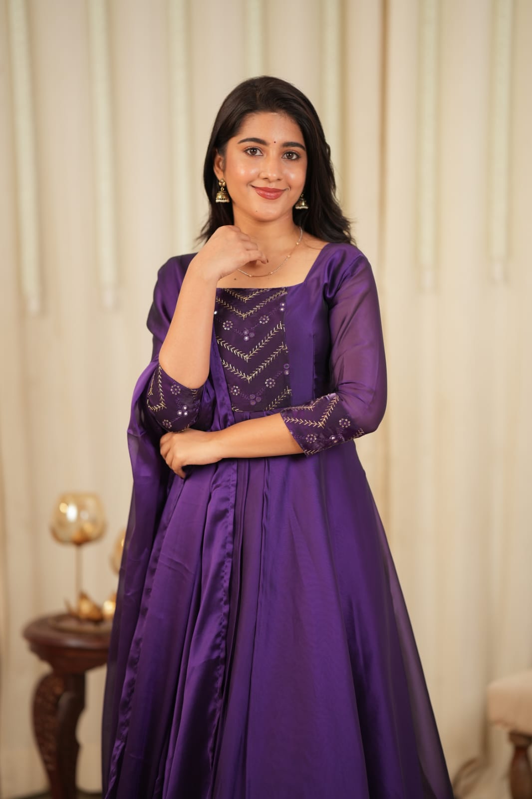 Bindhu - Maxi Dress with Dupatta