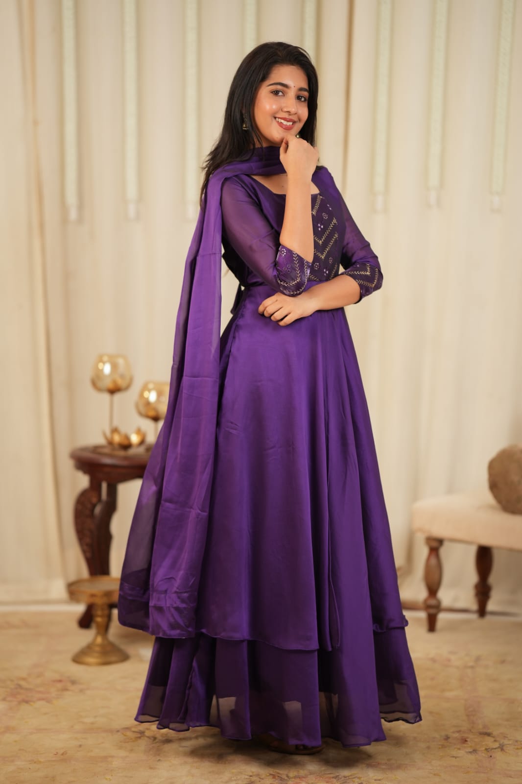 Bindhu - Maxi Dress with Dupatta