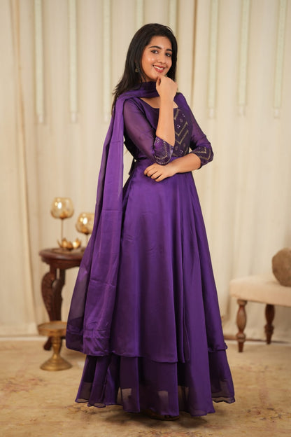 Bindhu - Maxi Dress with Dupatta