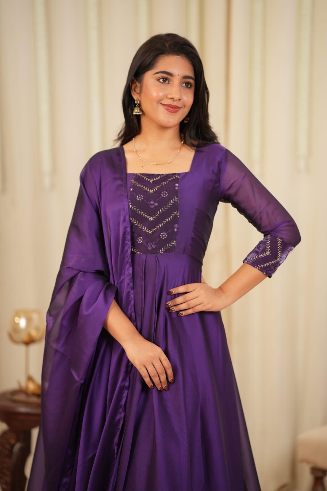 Bindhu - Maxi Dress with Dupatta