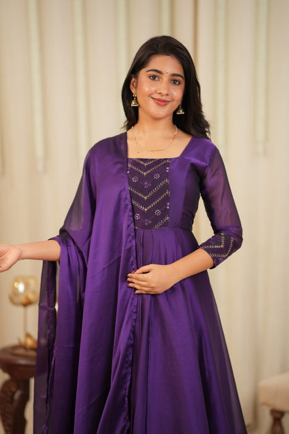 Bindhu - Maxi Dress with Dupatta