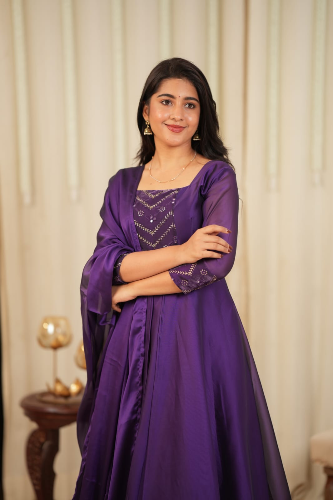 Bindhu - Maxi Dress with Dupatta