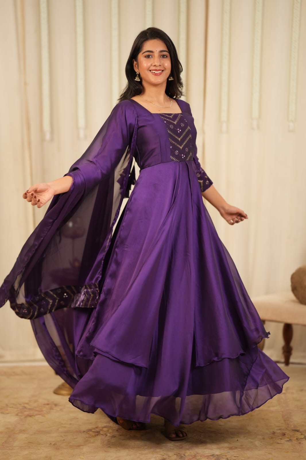 Bindhu - Maxi Dress with Dupatta