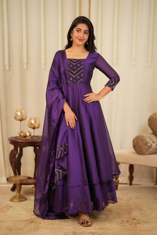Bindhu - Maxi Dress with Dupatta