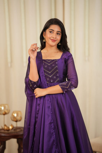 Bindhu - Maxi Dress with Dupatta
