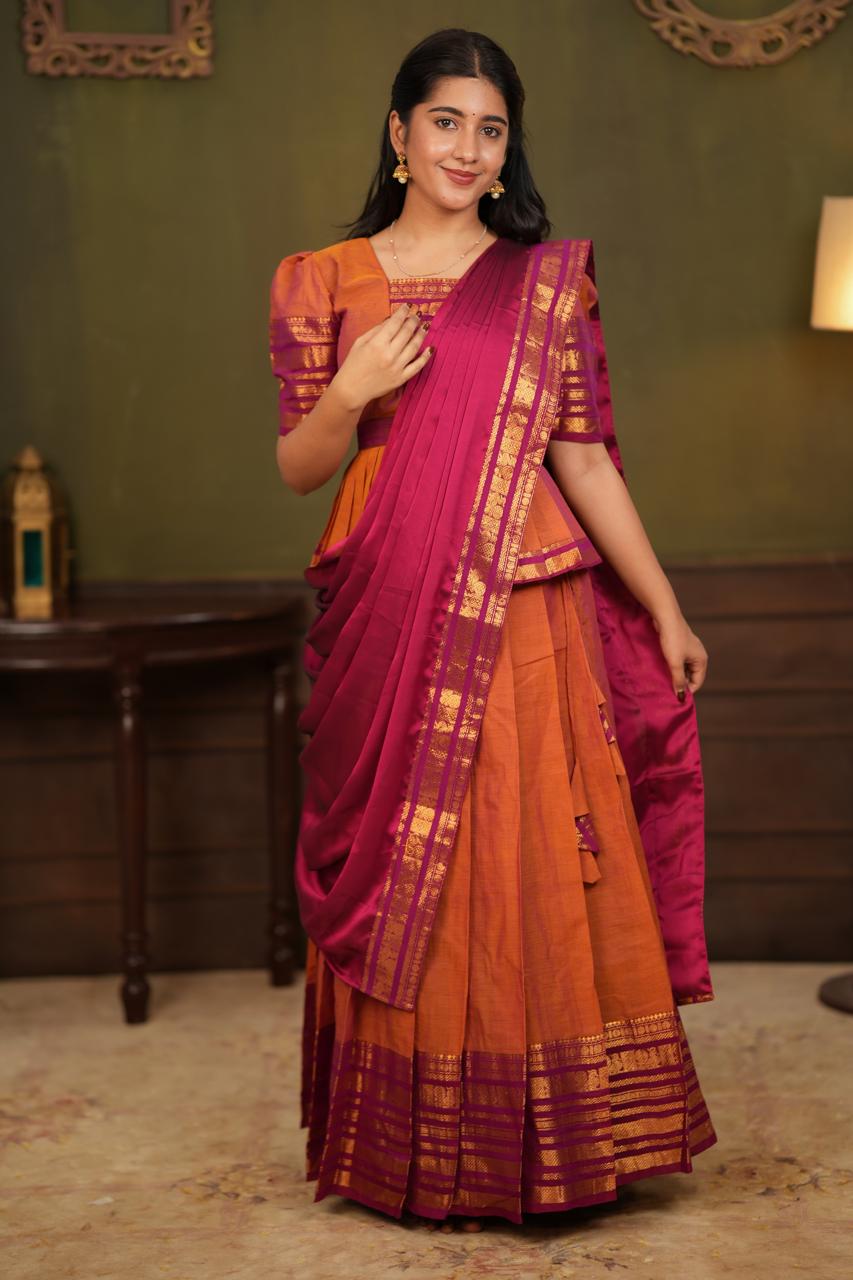 Radhai - Peplum Crop Top Skirt Set