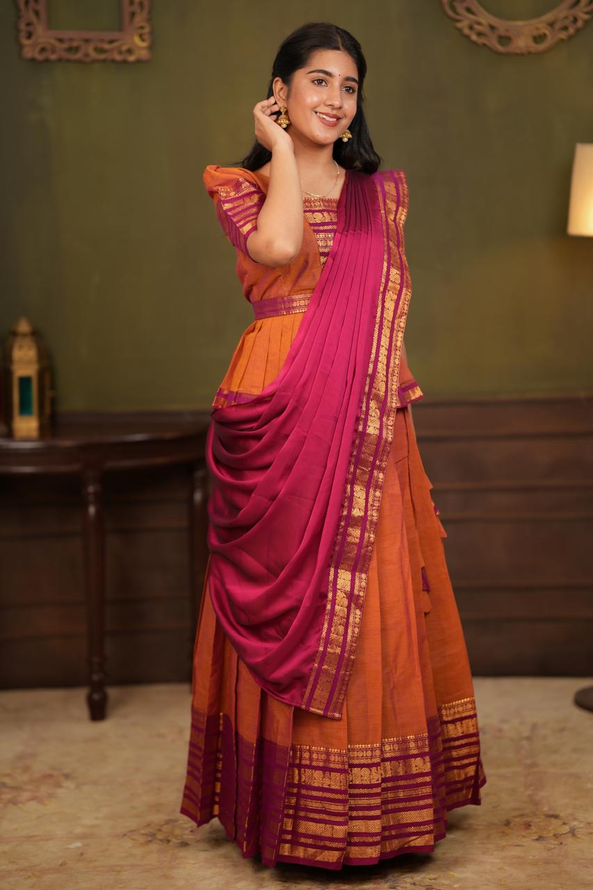 Radhai - Peplum Crop Top Skirt Set