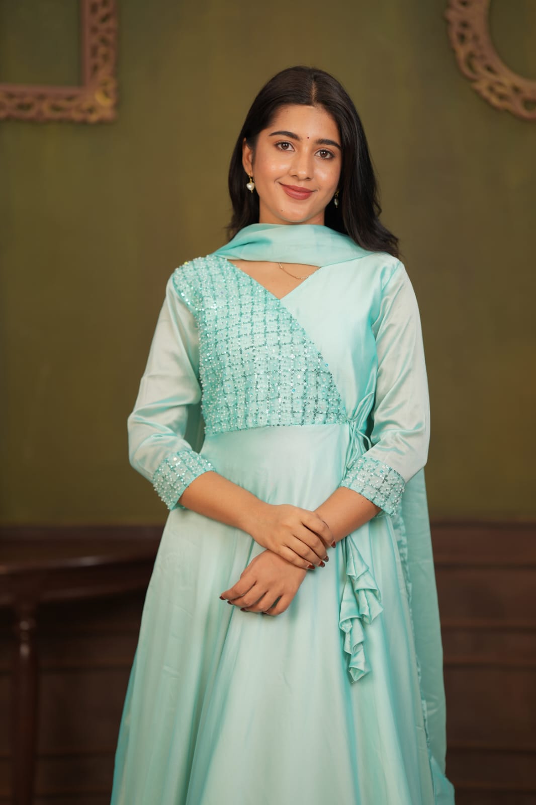 Shruthi - Maxi Dress with Dupatta