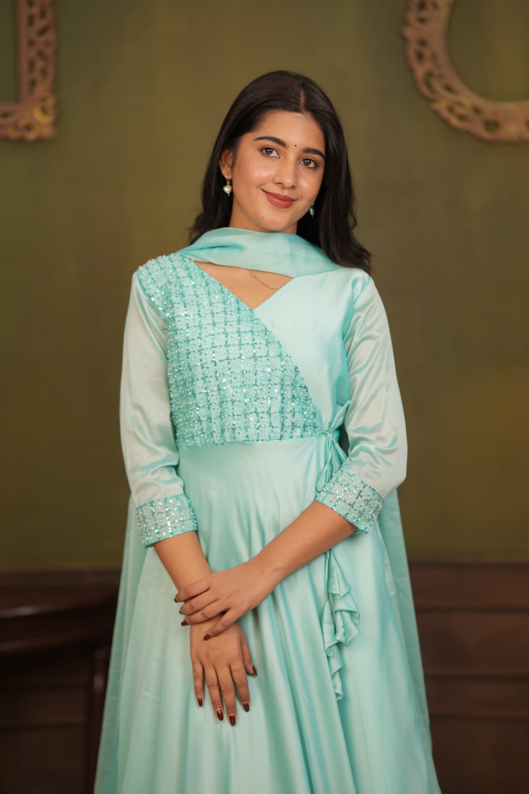 Shruthi - Maxi Dress with Dupatta