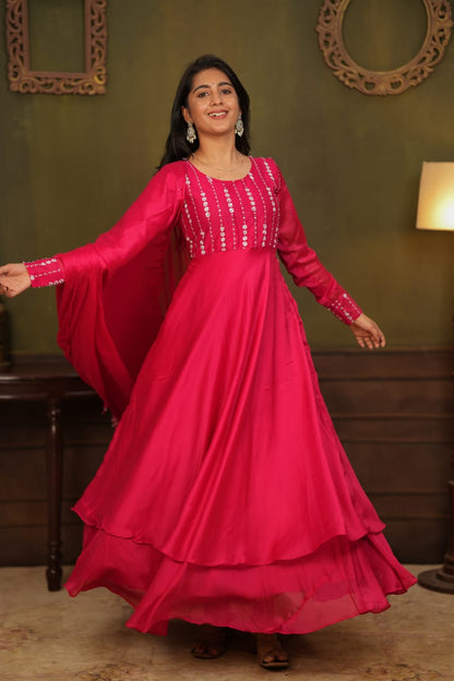 Anitha - Maxi Dress with Dupatta