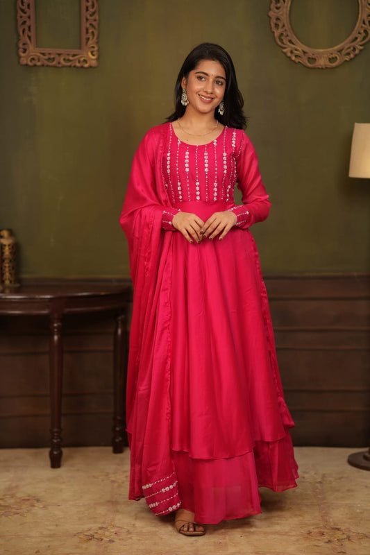 Anitha - Maxi Dress with Dupatta