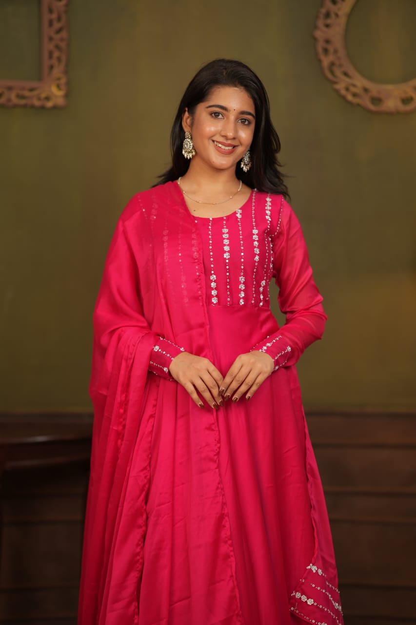 Anitha - Maxi Dress with Dupatta