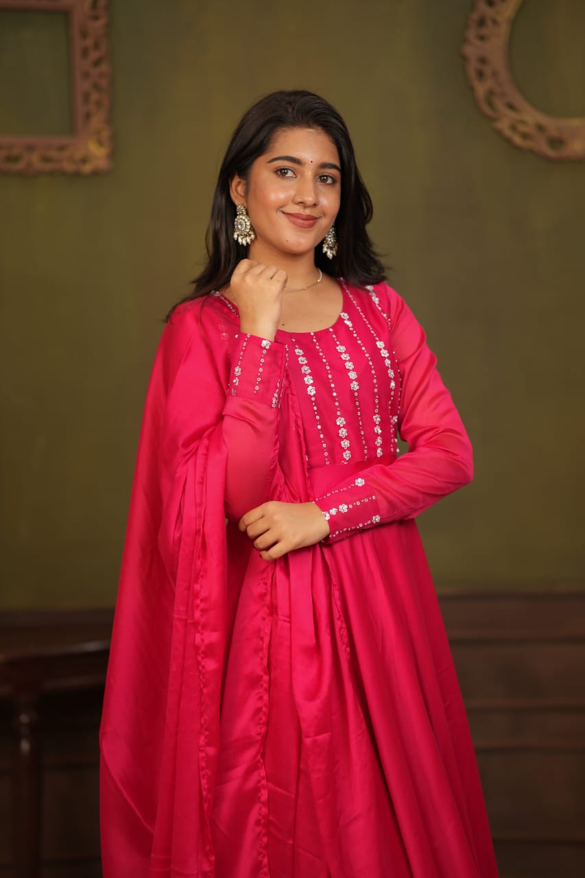 Anitha - Maxi Dress with Dupatta