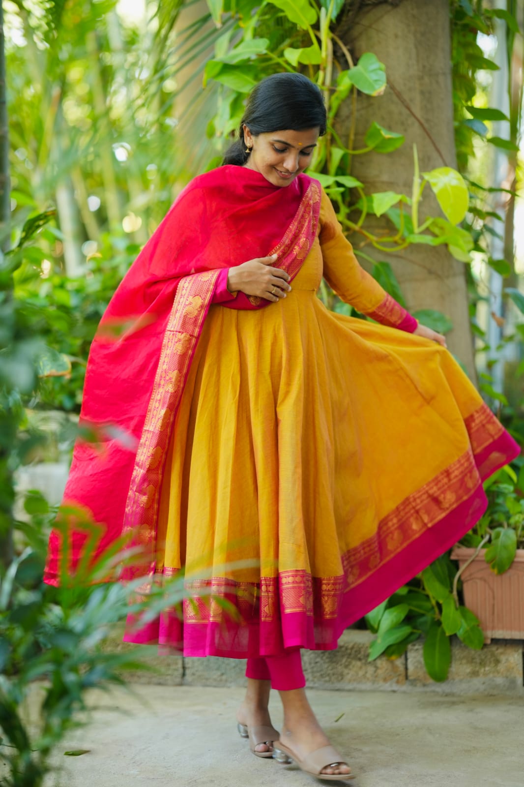 Sennila - Anarkali with Dupatta