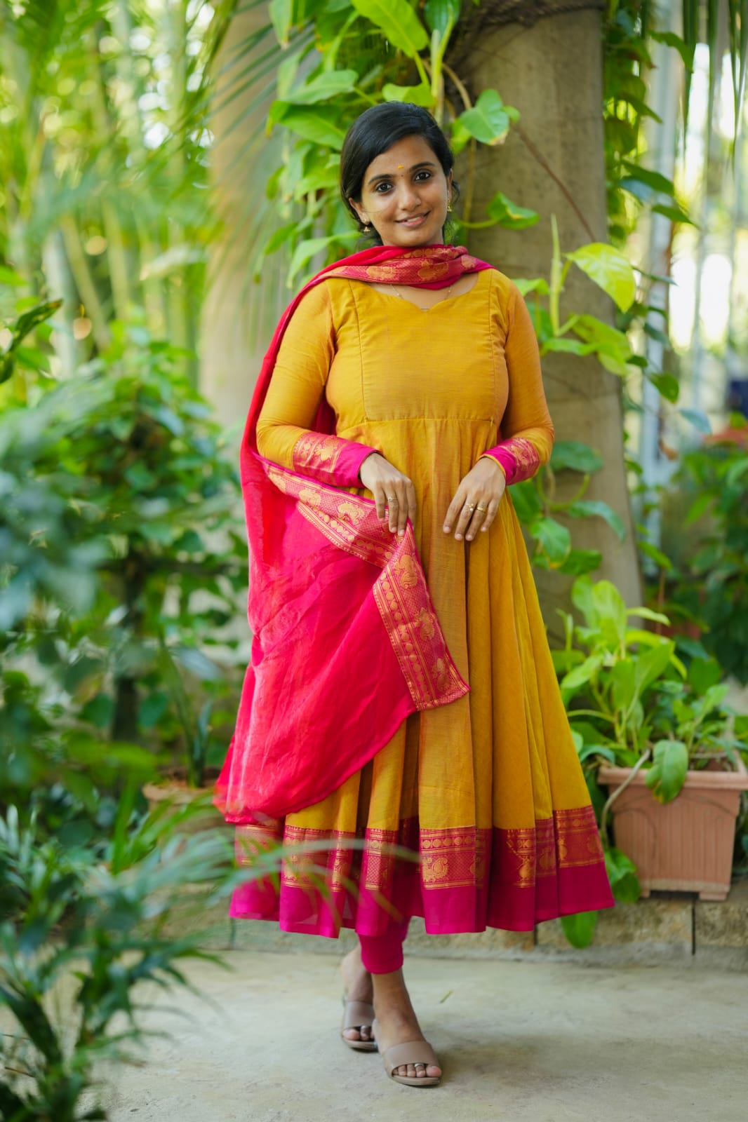 Sennila - Anarkali with Dupatta
