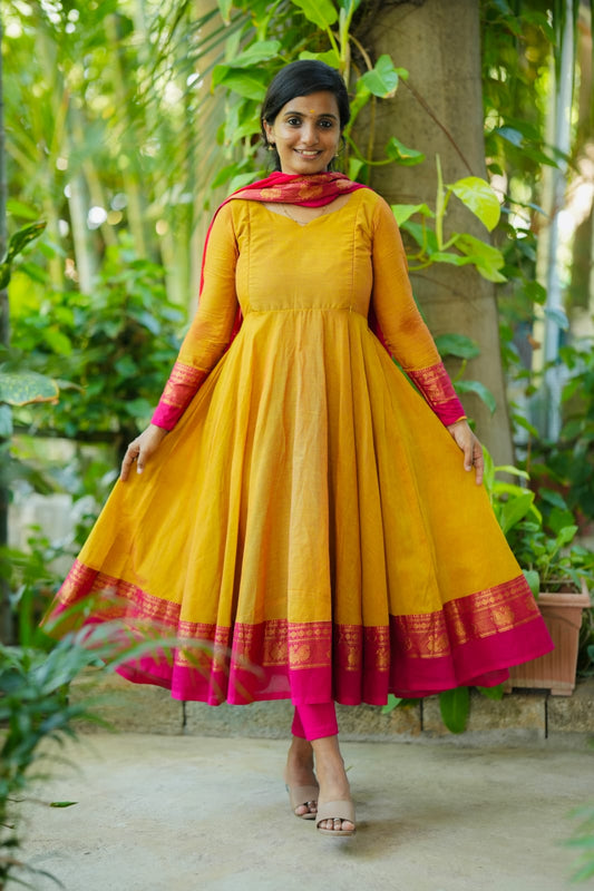 Sennila - Anarkali with Dupatta