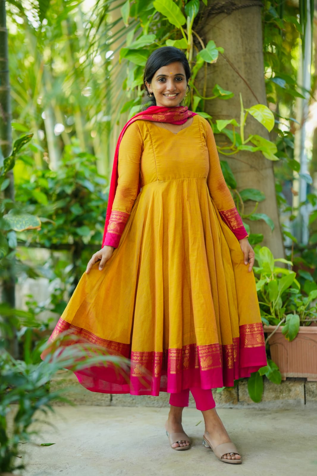 Sennila - Anarkali with Dupatta