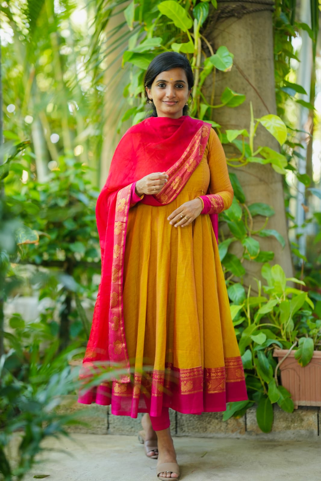 Sennila - Anarkali with Dupatta