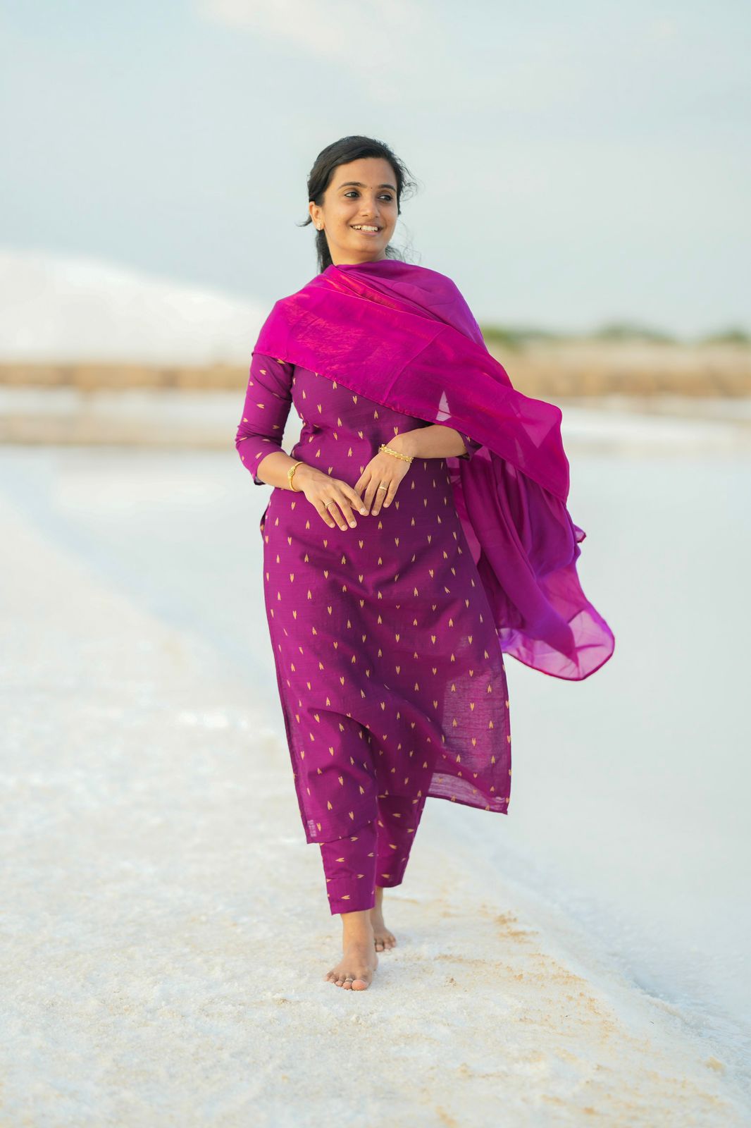 Radhika -  Purple Kurta Set