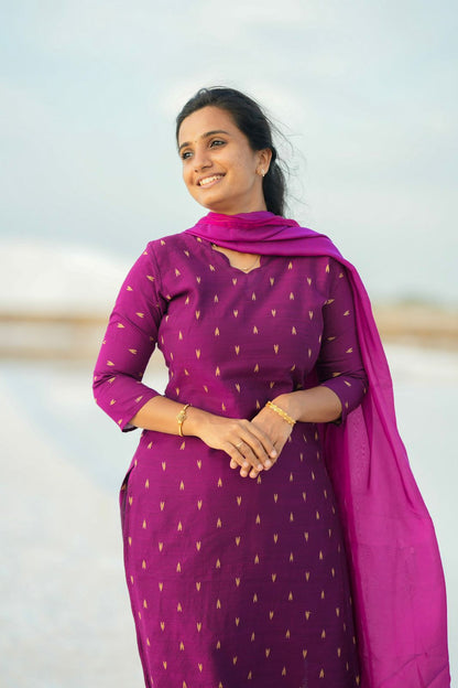 Radhika -  Purple Kurta Set