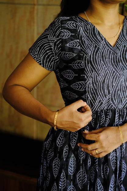 Mullai -  Black Midi Nighty