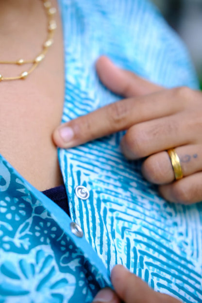 Malar - Light Blue Zipless Maxi Nighty