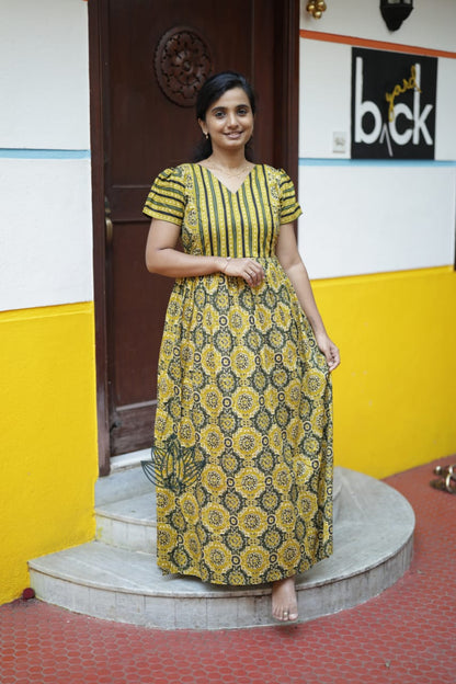 Mullai -  Green Maxi Nighty