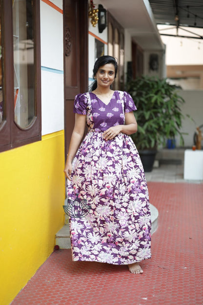 Mullai - Purple Maxi Nighty
