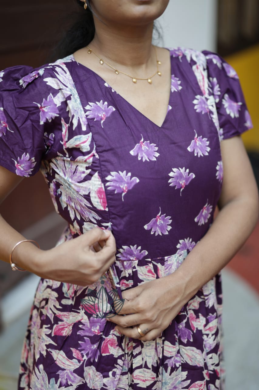 Mullai - Purple Maxi Nighty