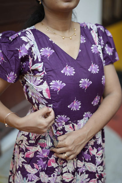 Mullai - Purple Maxi Nighty