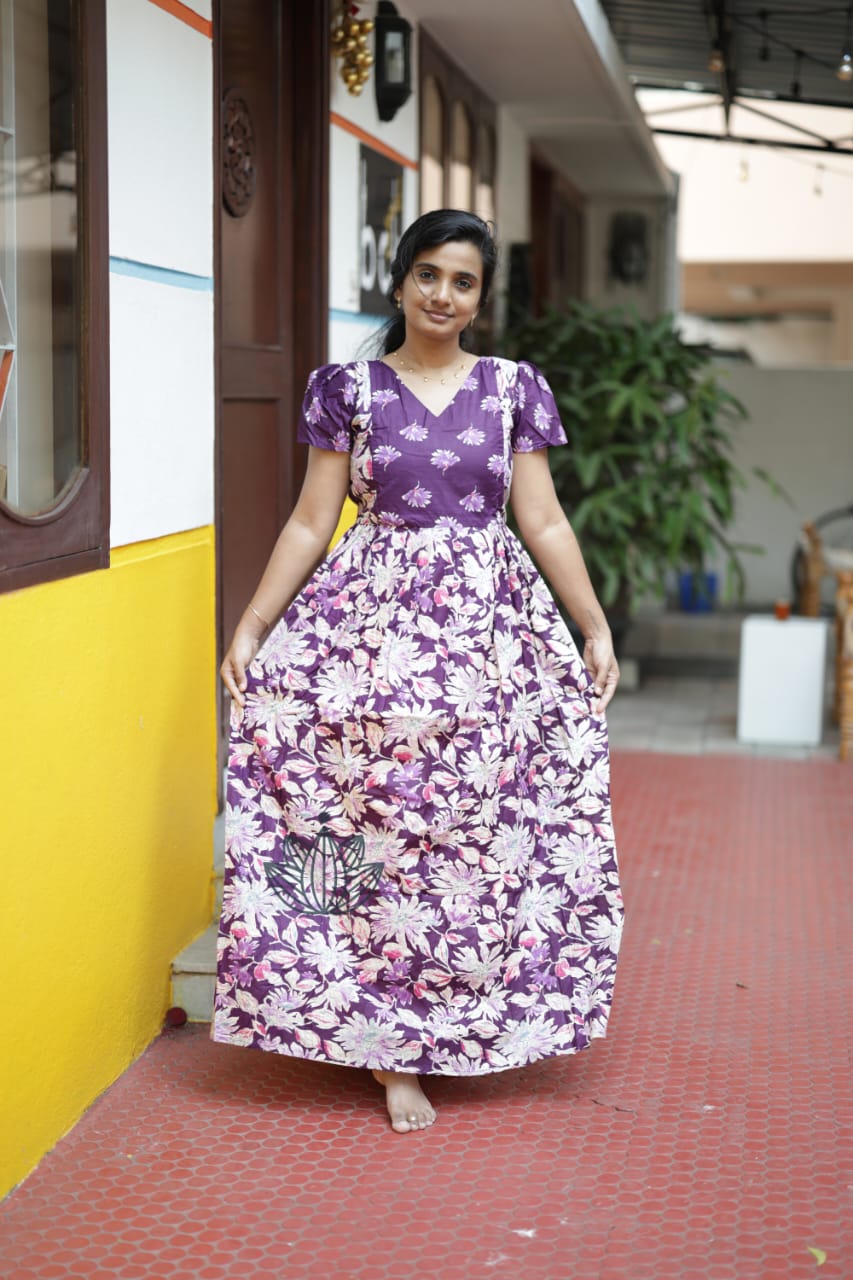 Mullai - Purple Maxi Nighty