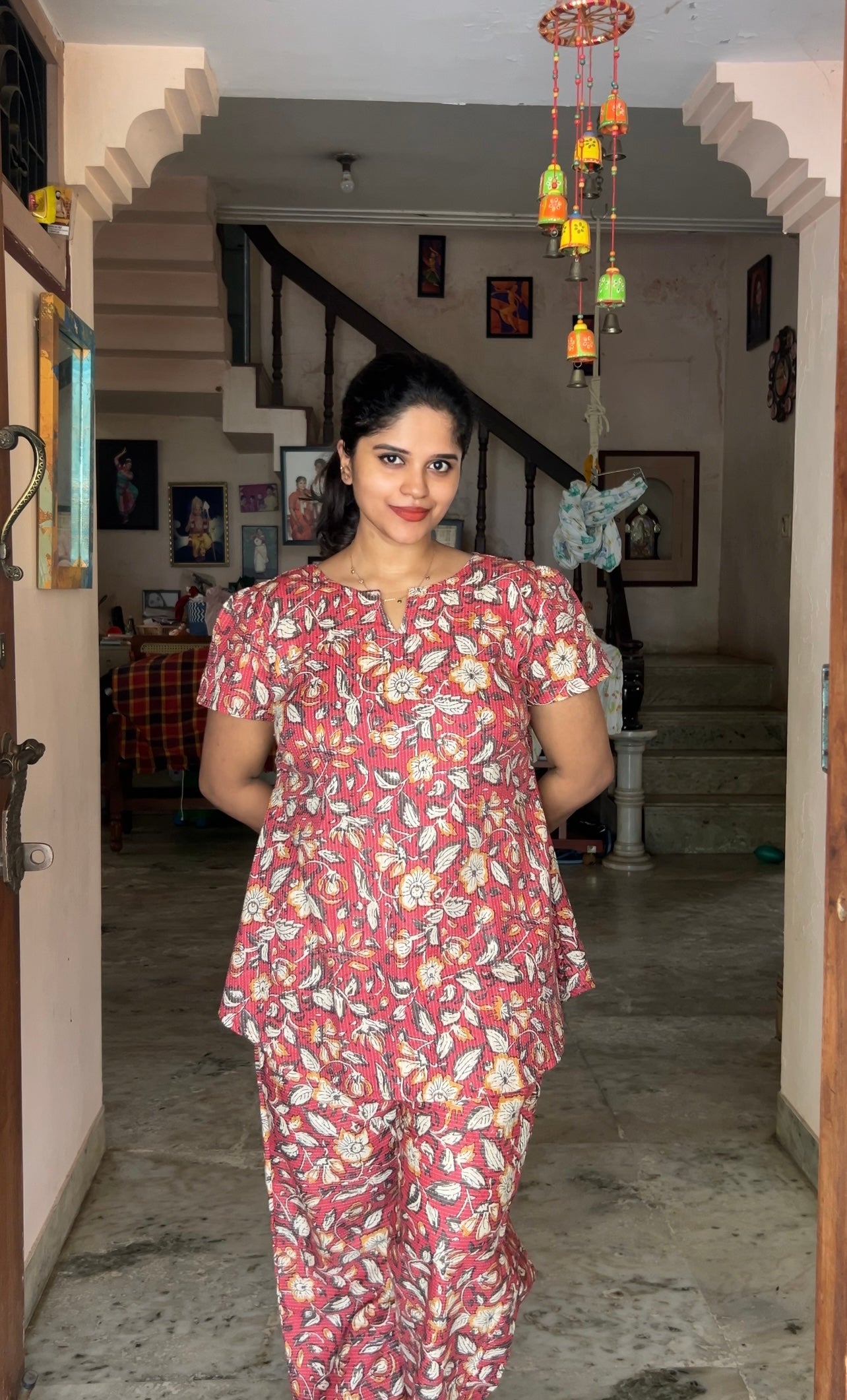 Heera - Persian Floral Night Suit