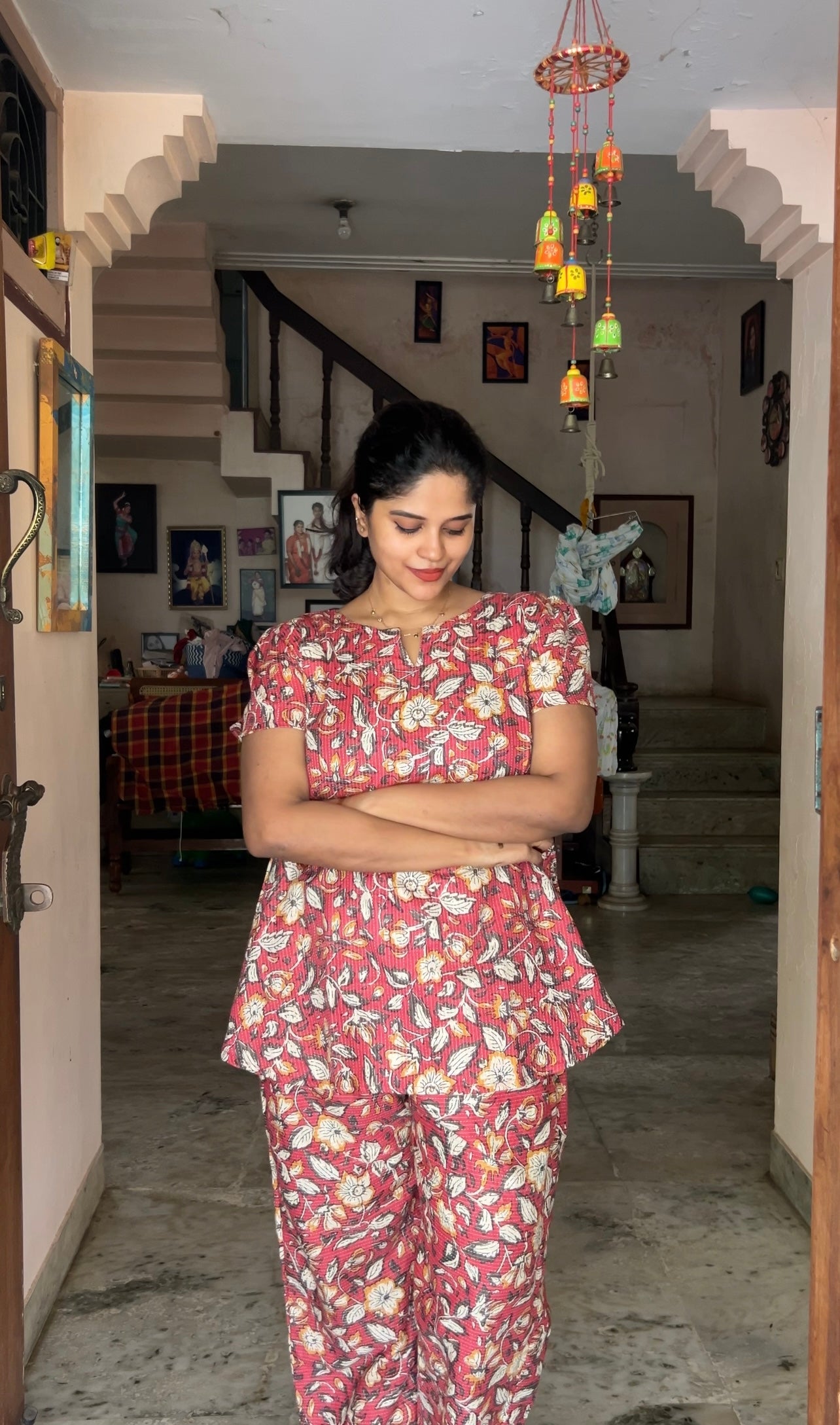 Heera - Persian Floral Night Suit